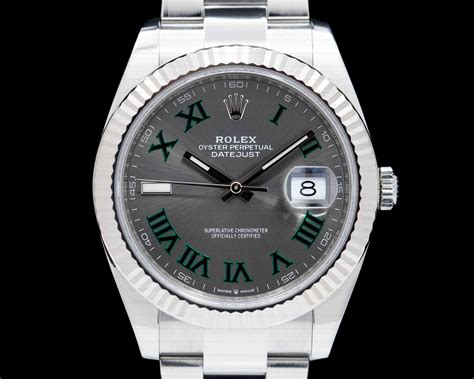 rolex datejust 2 41mm green roman numerals|rolex datejust 36 roman numerals.